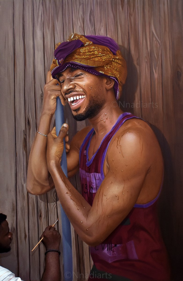 See a Nigerian painter who is a ‘sorcerer’