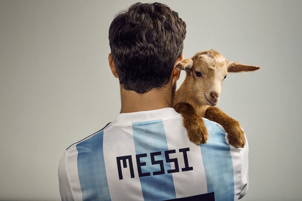 Read why Messi models with goat
