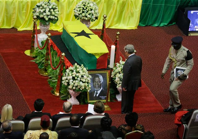 Guterres, others pay tributes as Kofi Annan laid to rest