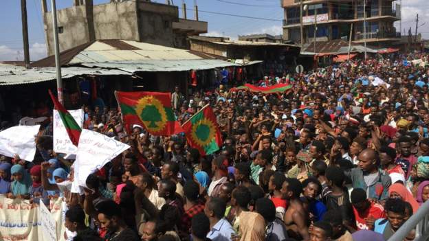 2nd Day of Protest over land in Second Ethiopia