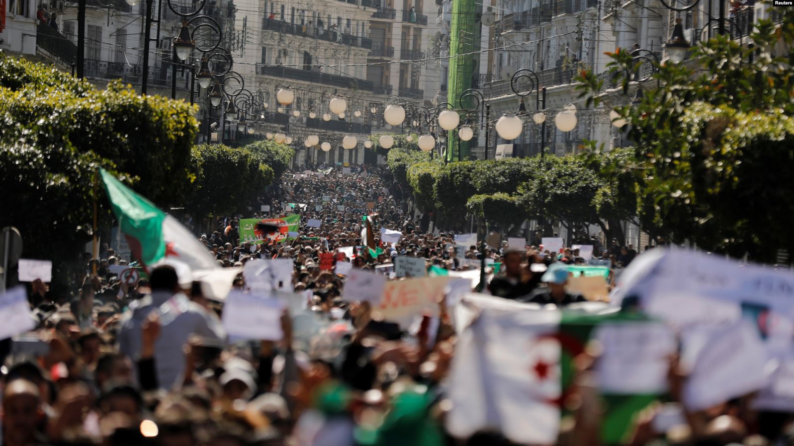 Huge protests in Algeria as President Bouteflika eyes 5th term