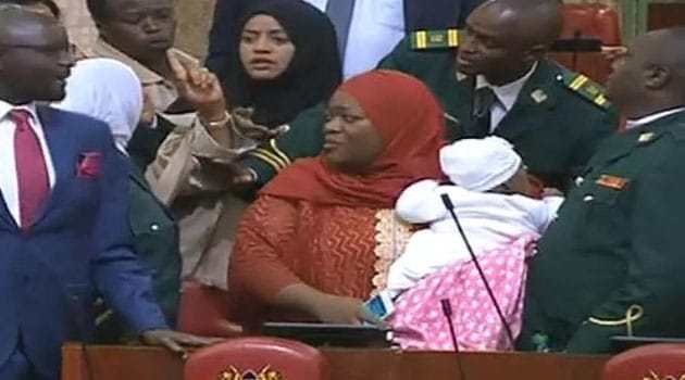 Kenyan MP, Zulekha Hassan, kicked out of parliament for carrying baby