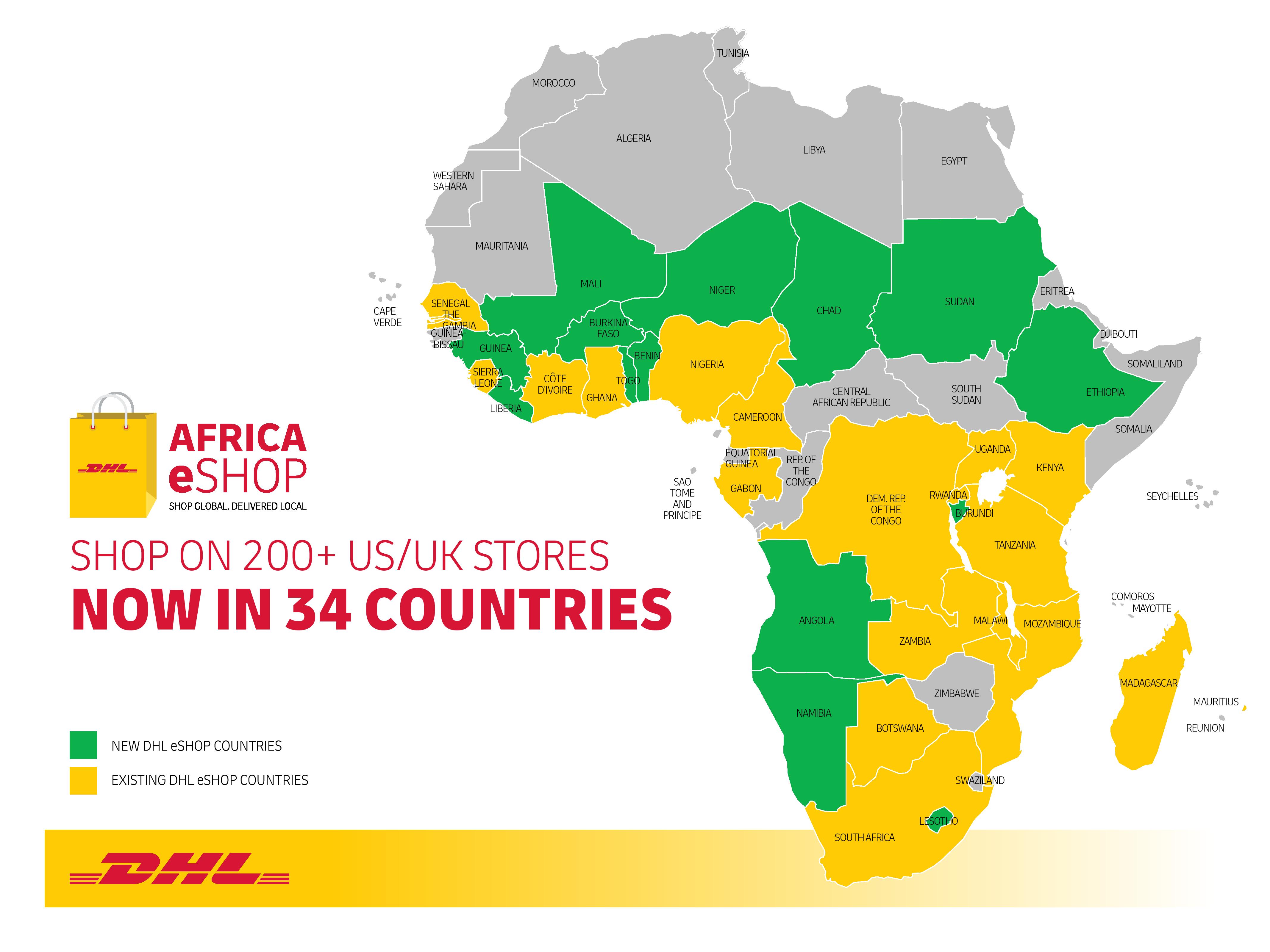 DHL expands eShop to 34 countries across Sub Saharan Africa