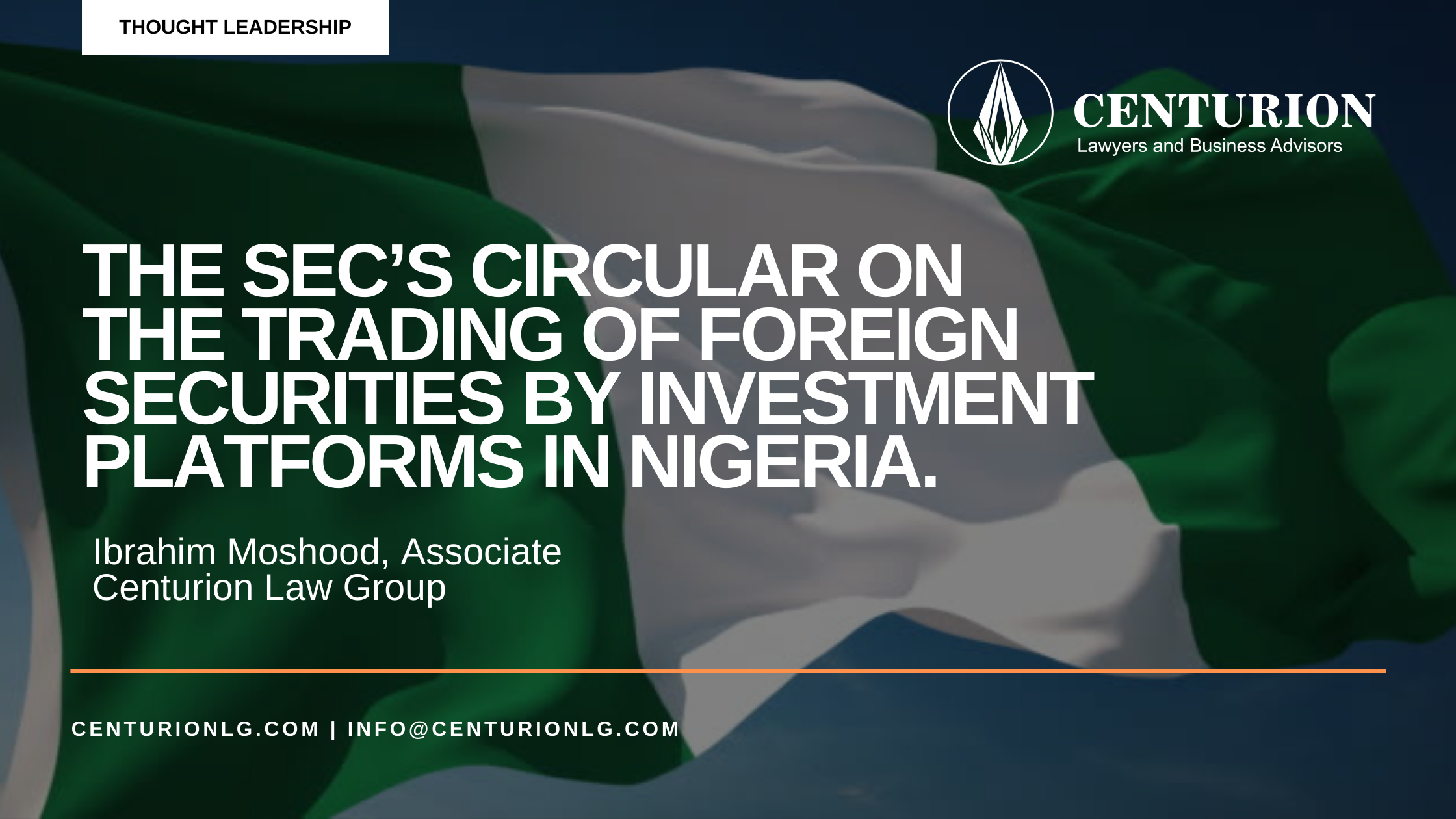 SEC Foreign Securities Trading Circular in Nigeria By Ibrahim Moshood