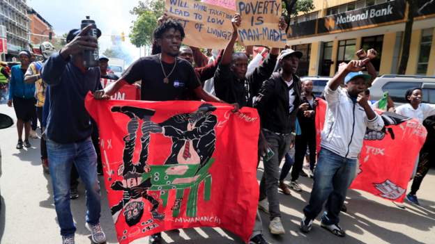 Protests, tear-gas in Kenyan over proposed tax hikes